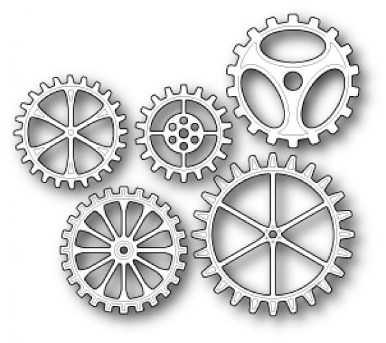 Memory Box Dies - Deluxe Gear Set craft dies