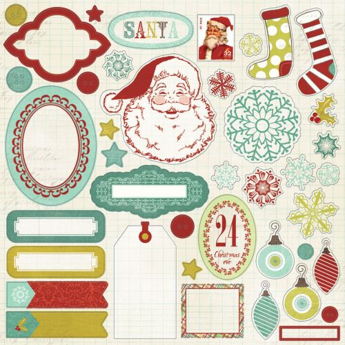 My Mind's Eye - Mistletoe Magic - 12x12 Sticker Accessories