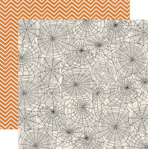 Teresa Collins Designs - Masquerade Party Double-Sided Cardstock 12"X12" - Halloween Webs