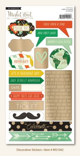 My Mind's Eye - Market Street - Nob Hill - Decorative Stickers