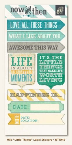 My Mind's Eye - Now and Then - By Jen Allyson - Little Things Label Stickers