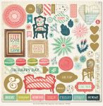 My Mind's Eye - Now and Then - By Jen Allyson - Oh Happy Day 12x12 Chipboard