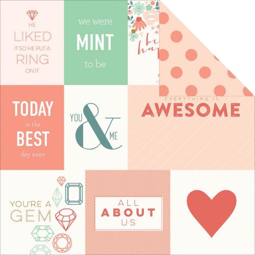 My Minds Eye - On Trend - Awesome "Awesome" Double-Sided Cardstock 12"X12"