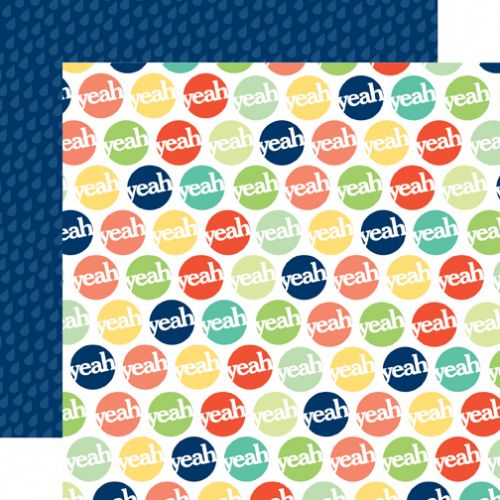 Echo Park Paper Company - Photo Freedom - Happy-Go-Lucky Collection - 12 x 12 Paper - Yeah