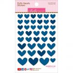 Bella Blvd - Puffy Hearts Stickers 4.25"X6" - Blueberry Mix