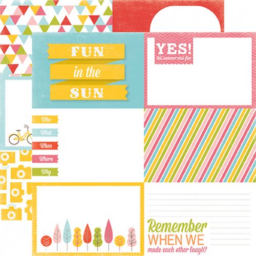 Echo Park Paper Company - Photo Freedom - Fun in the Sun - 12 x 12 Paper - Fun in the Sun