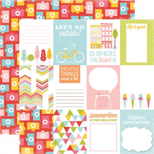 Echo Park Paper Company - Photo Freedom - Fun in the Sun - 12 x 12 Paper - Outside