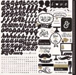Echo Park Paper Company - Photo Freedom - You & Me Collection - 12 x 12 Element Stickers