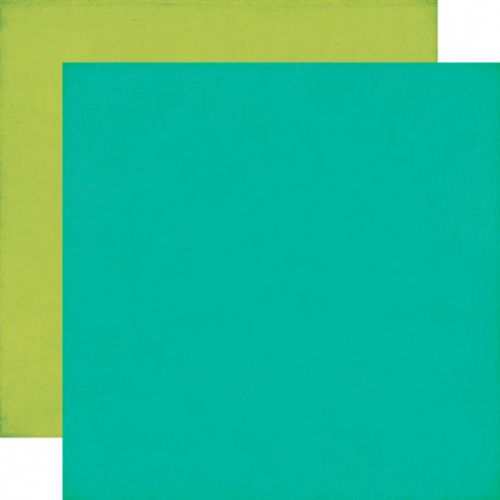 Echo Park Paper Company - Summer Bliss Collection - 12x12" Paper - Teal / Green Distressed Solid