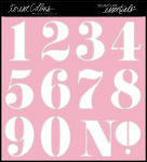 Teresa Collins Designs - Signature Essentials 12x12 Stencil Numbers