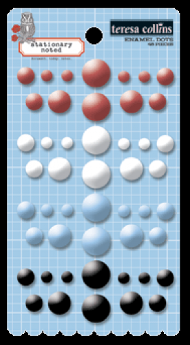 Teresa Collins Designs - Stationery Noted - Enamel Dots
