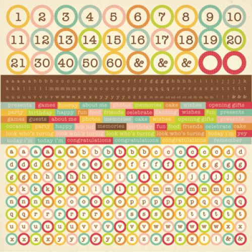 Kaisercraft - Save the Date - Cardstock Sticker Sheet 12"X12"