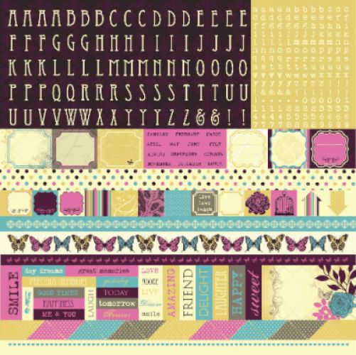 Kaisercraft - Botanical Odyssey - Cardstock Sticker Sheet 12"X12"