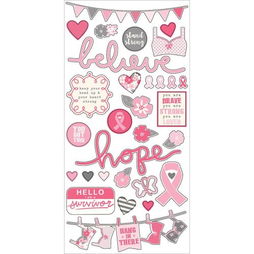 Simple Stories - Hope - Simple Set Cardstock Stickers 6"X12" - Fundamentals