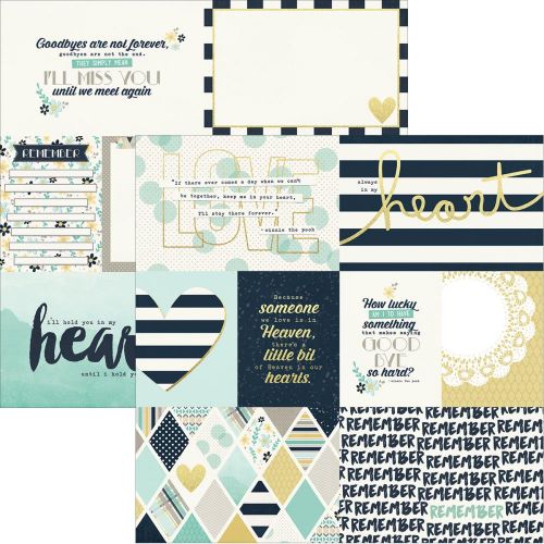 Simple Stories - Heart - Simple Set Double-Sided Elements Cardstock 12"X12" - Elements 1