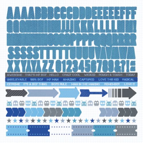 Kaisercraft - Off the Wall - Cardstock Sticker Sheet 12"X12"