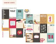 Simple Stories - 24/Seven - 12" x 12" - 3 x 4 Journaling Card Elements