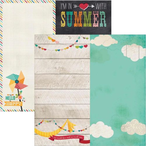 Simple Stories - I Heart Summer - 6x12 Page Elements 12" x 12"