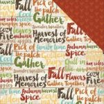 Simple Stories - Pumpkin Spice - Double-Sided Cardstock 12"X12" - Harvest Memories