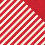 Simple Stories - Claus & Co Double-Sided Cardstock 12"X12" - Red Stripe/Stars Simple Basic