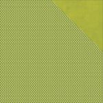 Simple Stories - Claus & Co Double-Sided Cardstock 12"X12" - Green Dot/Linen Simple Basic
