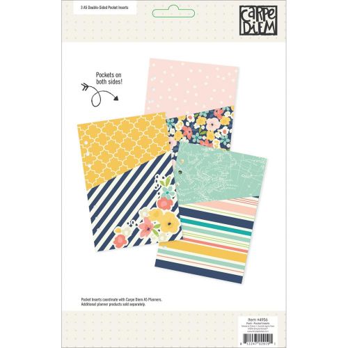 Simple Stories - Carpe Diem - Posh Double-Sided Pocket Inserts A5 3/Pkg