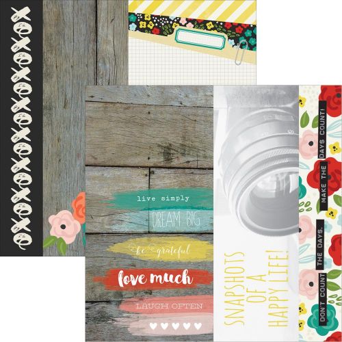 Simple Stories - Life in Color Double-Sided Elements Cardstock 12"X12" - 2"X12", 4"X12" & 6"X12"