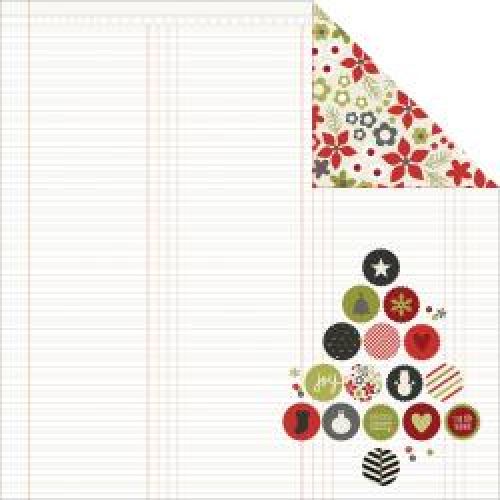 Simple Stories - DIY Christmas - Double-Sided Cardstock 12"X12" - Merry Merry