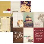 Simple Stories - Legacy - Double-Sided Cardstock 12"X12" - 4"X6" Vertical Journaling Card Elements