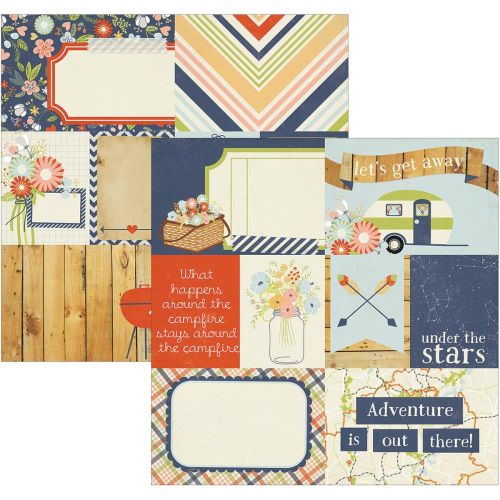 Simple Stories - Under The Stars Double-Sided Elements 12"X12" - 3"X4" Journaling Cards