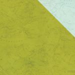 Simple Stories - You Are Here! Double-Sided Cardstock 12"X12" - Green Map/Teal Map