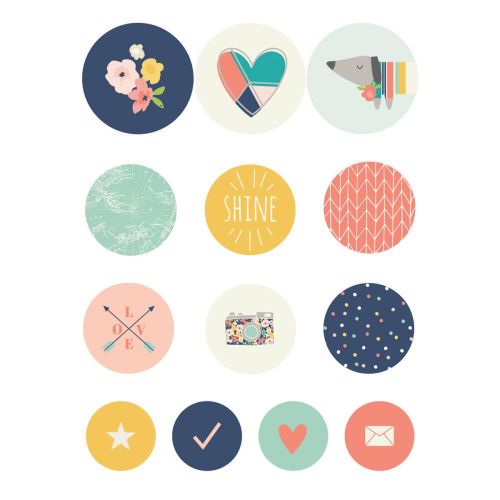 Simple Stories - Carpe Diem - Posh Self-Adhesive Bradz 13/Pkg