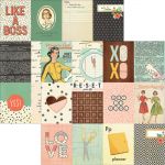 Simple Stories - Carpe Diem - The Reset Girl Foiled Double-Sided Elements Cardstock 12"X12 - 3"X4" Journaling Cards