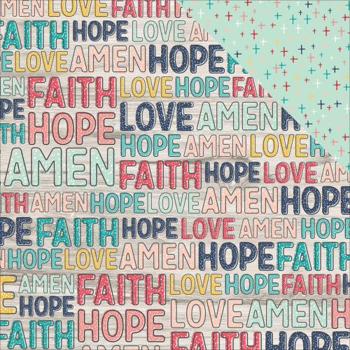 Simple Stories - Faith - Double-Sided Cardstock 12"X12" - Believe