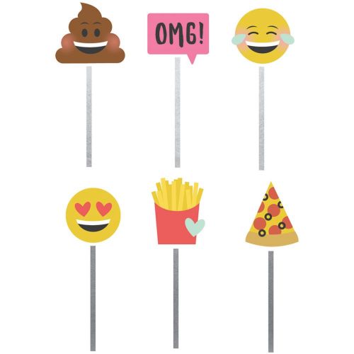 Simple Stories - Emoji Love - Decoration Clips 6/Pkg