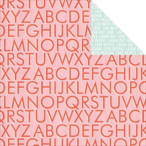 Teresa Collins Designs - Something Wonderful - Alpha 12 x 12 Double Sided Patterned Paper