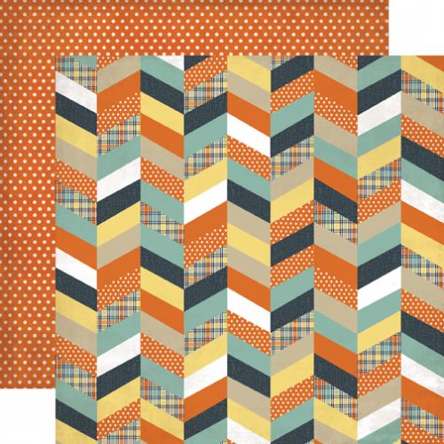 Echo Park Paper Company - Mini Theme - Brothers - Paper - Chevron