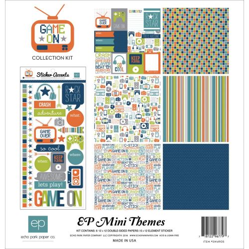 Echo Park Paper Company - Mini Theme - Game On Collection - Collection Kit