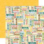 Echo Park Paper Company - Mini Theme - Day at the Zoo Collection - Paper - Animal Sounds