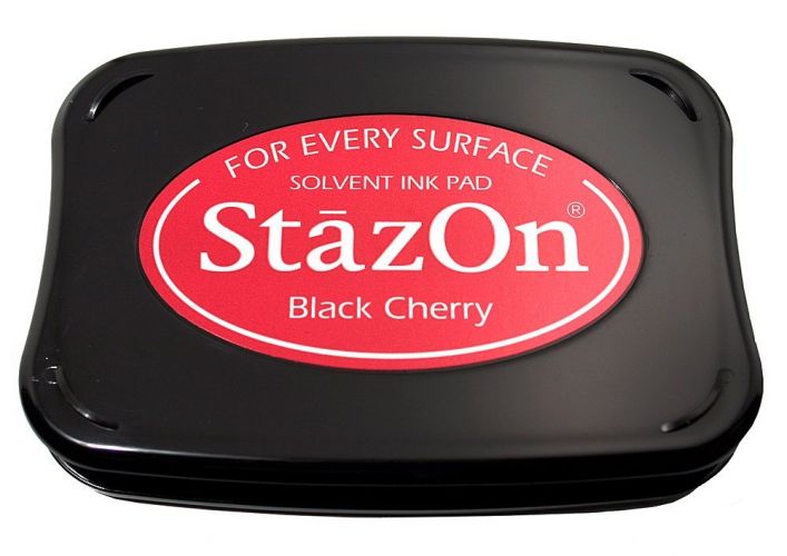Tsukineko - Staz On - Black Cherry - Solvent Ink Pad