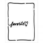The Crafters Workshop - Life Bits Stencil 3"X4" - Favorite Bits