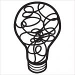 The Crafters Workshop - Balzer Bits Mask 4"X4" - Lightbulb Bits