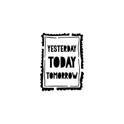 The Crafters Workshop - Fragments Templates 4"X4" - Today Framed