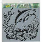 The Crafters Workshop - 12 x 12 Template - Dolphins