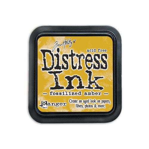 Tim Holtz Distress Ink Pad by Ranger - Fossilized Amber
