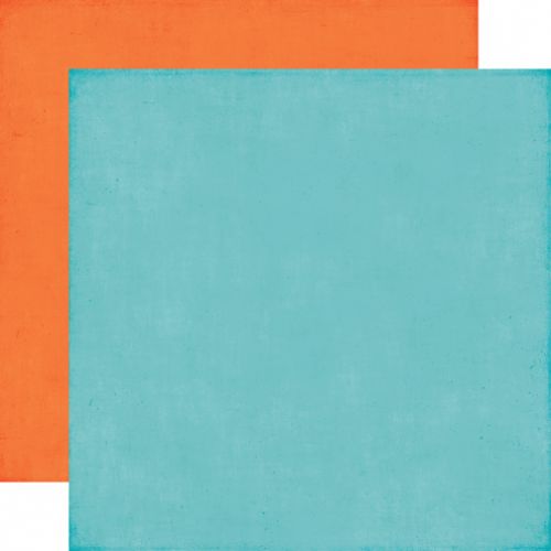 Echo Park Paper Company - That's my Boy Collection - 12x12" Paper - Teal / Orange