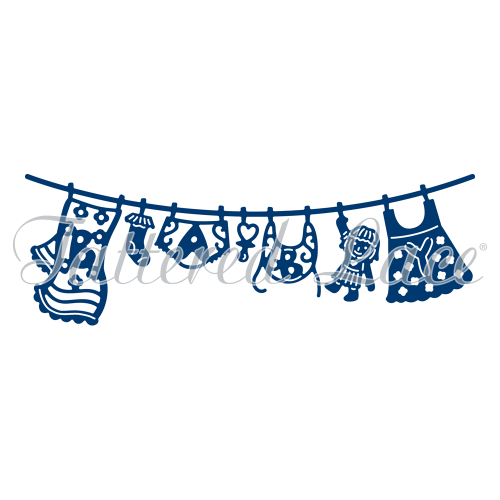 Tattered Lace Dies - Baby Girl Washing Line