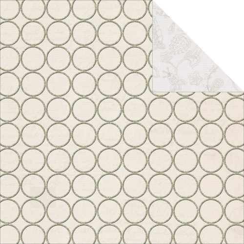 Teresa Collins Designs - Urban Market - Circles 12 x 12 Double Sided Patterned Paper Glittered