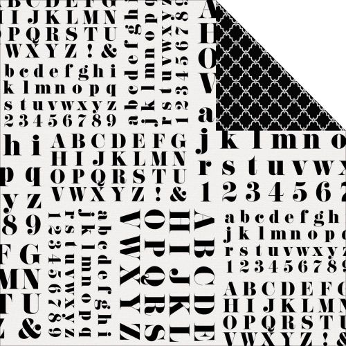 Teresa Collins Designs - Urban Market - Alpha 12 x 12 Double Sided Patterned Paper