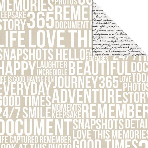 Teresa Collins Designs - Urban Market - Subway 12 x 12 Double Sided Patterned Paper